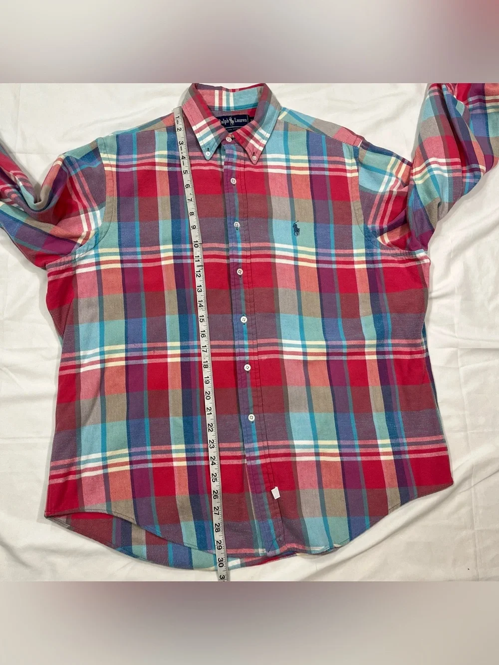 Vintage Polo Ralph Lauren Men’s Plaid Long Sleeve Button Down Shirt XL